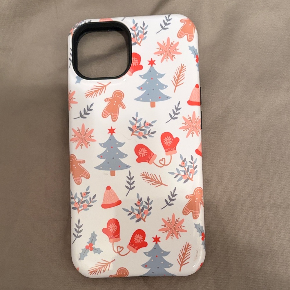 Holiday-Themed Phone Case - White and Red